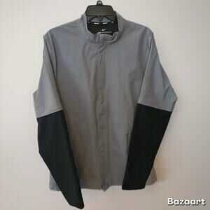 Nike Golf Hypershield Mens MEDIUM Gray Convertible Zip Front Jacket
